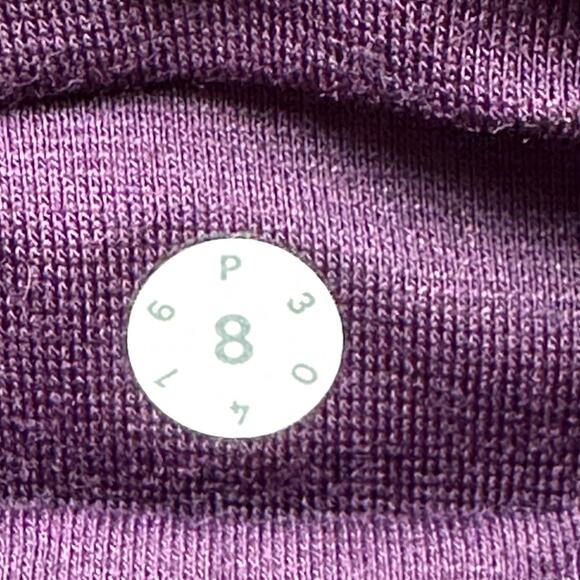 Lululemon Pants Womens 8 Purple Leggings High Rise Sheer Mesh Panels Gym Joggers - Picture 8 of 13